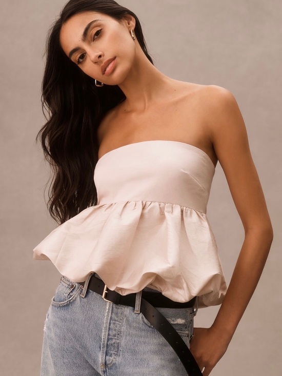Anthropologie Tops - Anthropologie  Strapless Bubble Top
